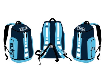 Air Tempo Backpack, Sublimated Backpack, Custom Backpack, Hiking Backpack, Back to School Backpack, Sports Bag, School Backpack - Pack of 8