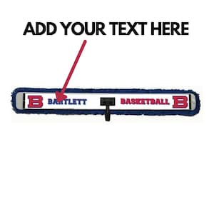 Custom Sweat Mop, Cleaning Mop, Reusable Mop Pad, Basketball Sweat Mop, Easy to Use, Microfiber Dust Mop, Floor Mop, Rectangle (26 x 6)