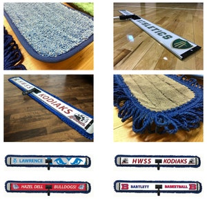 Custom Sweat Mop, Cleaning Mop, Reusable Mop Pad, Basketball Sweat Mop, Easy to Use, Dust Mop, Floor Mop, Rectangle (48x6)