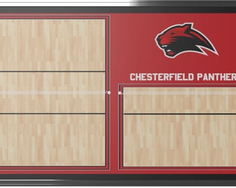 Custom Volleyball Locker Room Whiteboard (Wall), Volleyball Board, Framed Board Games, Gift for Coach, Whiteboard, Wall Board 36X24-Design 1