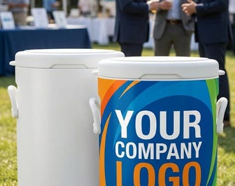 5 Gallon or 10 Gallon W/Vinyl Wrap Beverage Cooler, Full Body Vinyl Wrap Water Cooler, Customize Your Own, Sports Team Sideline Water Cooler