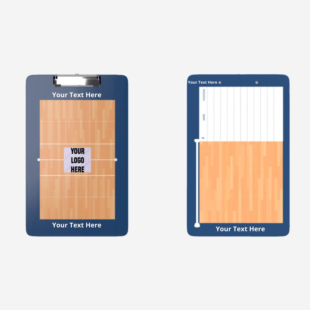 Personalized Coach Clipboard Volleyball Board Clipboard Dry Etsy