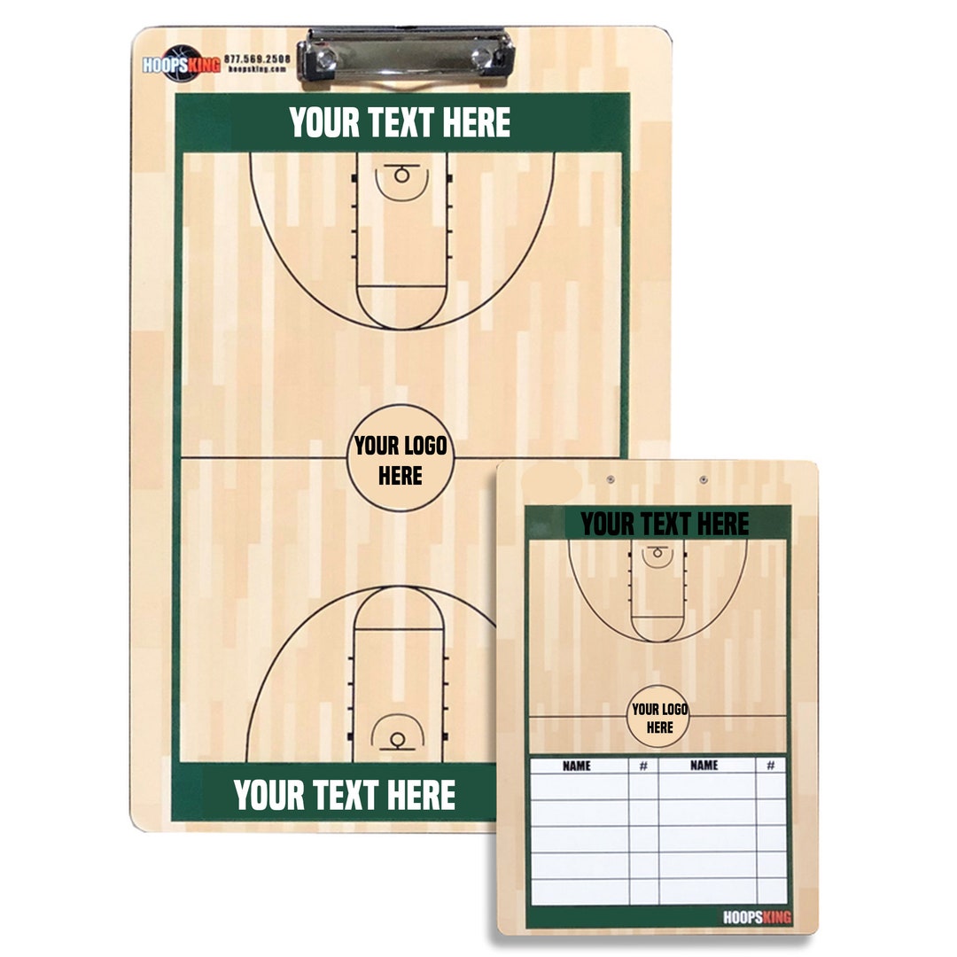 Personalized Coach Clipboard Basketball Board Lineup Or Court Board