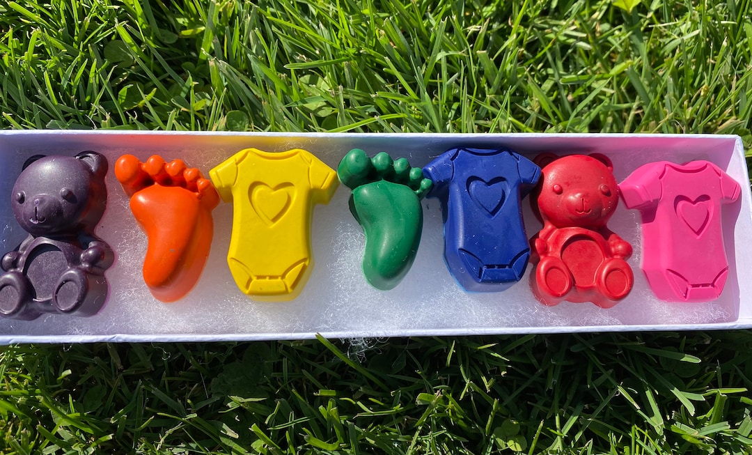Baby Shower Crayons, Baby Shower Favor for Kids, Big Sister Gift, Big