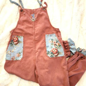Upcycled Embellished Womens Gardening Overalls Volcom Small