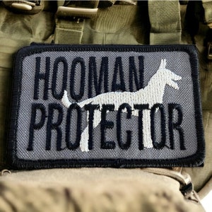 Embroidered Hooman Protector Patch Harness Pet Patch Dog in Training ...