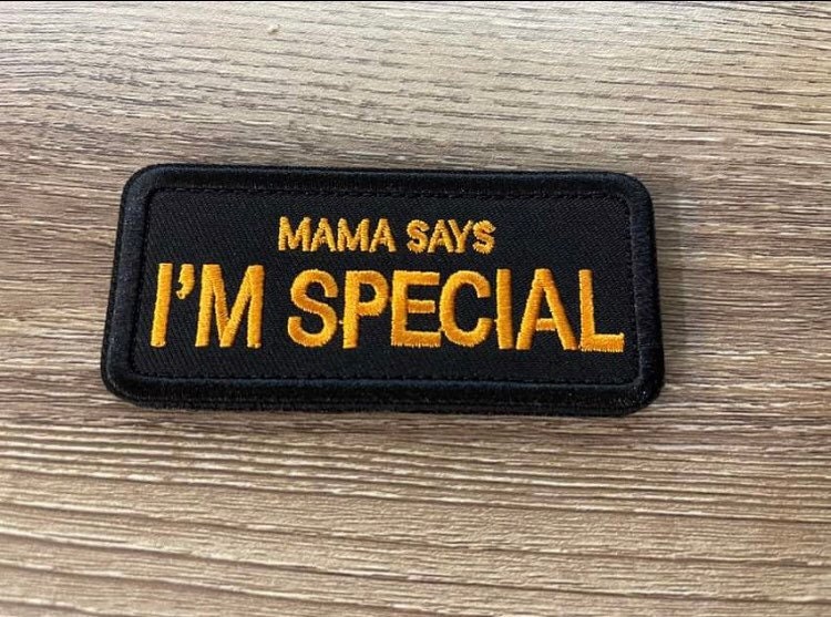 Ehope Mama Says I'm Special Patch Tactical Morale Military Patches Funny  Embroidered Fastener Hook and Loop Patches 3.54 x