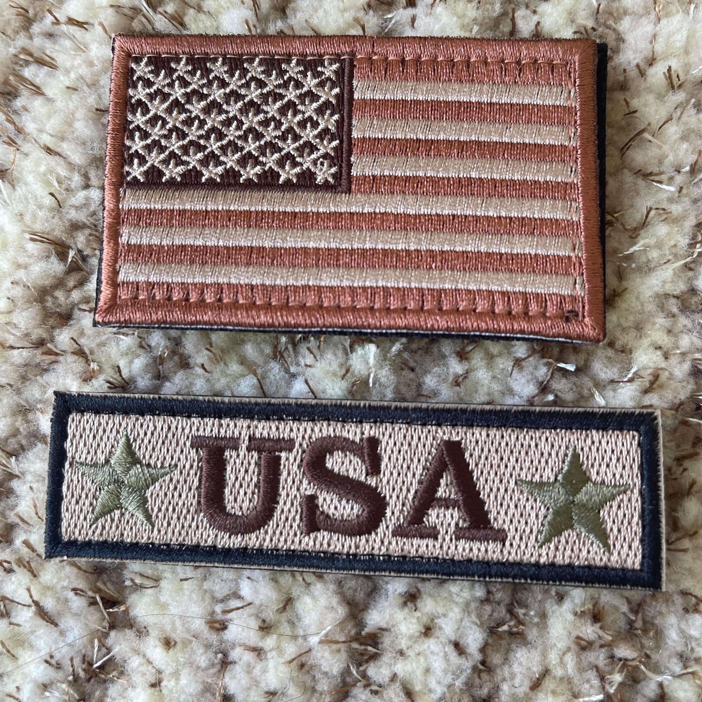 USA US American Flag Black & Grey Embroidered Patch Iron On/sew On