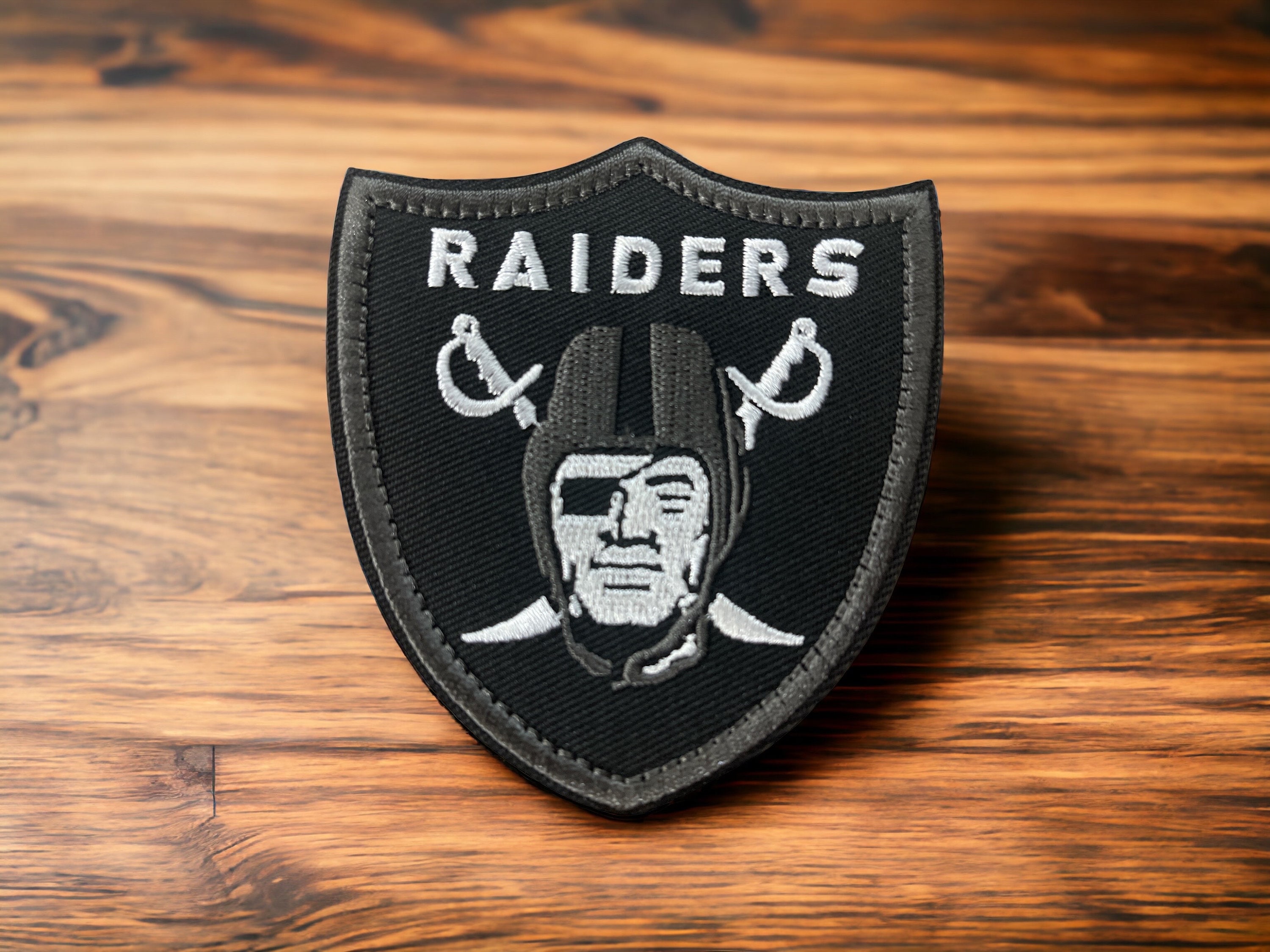  Raiders Patch Hook and Loop Tactical Morale Applique Fastener  Military Embroidered Patch 2Pcs (Color 2) : Arts, Crafts & Sewing