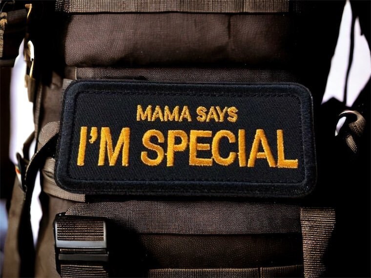 Ehope Mama Says I'm Special Patch Tactical Morale Military Patches Funny  Embroidered Fastener Hook and Loop Patches 3.54 x