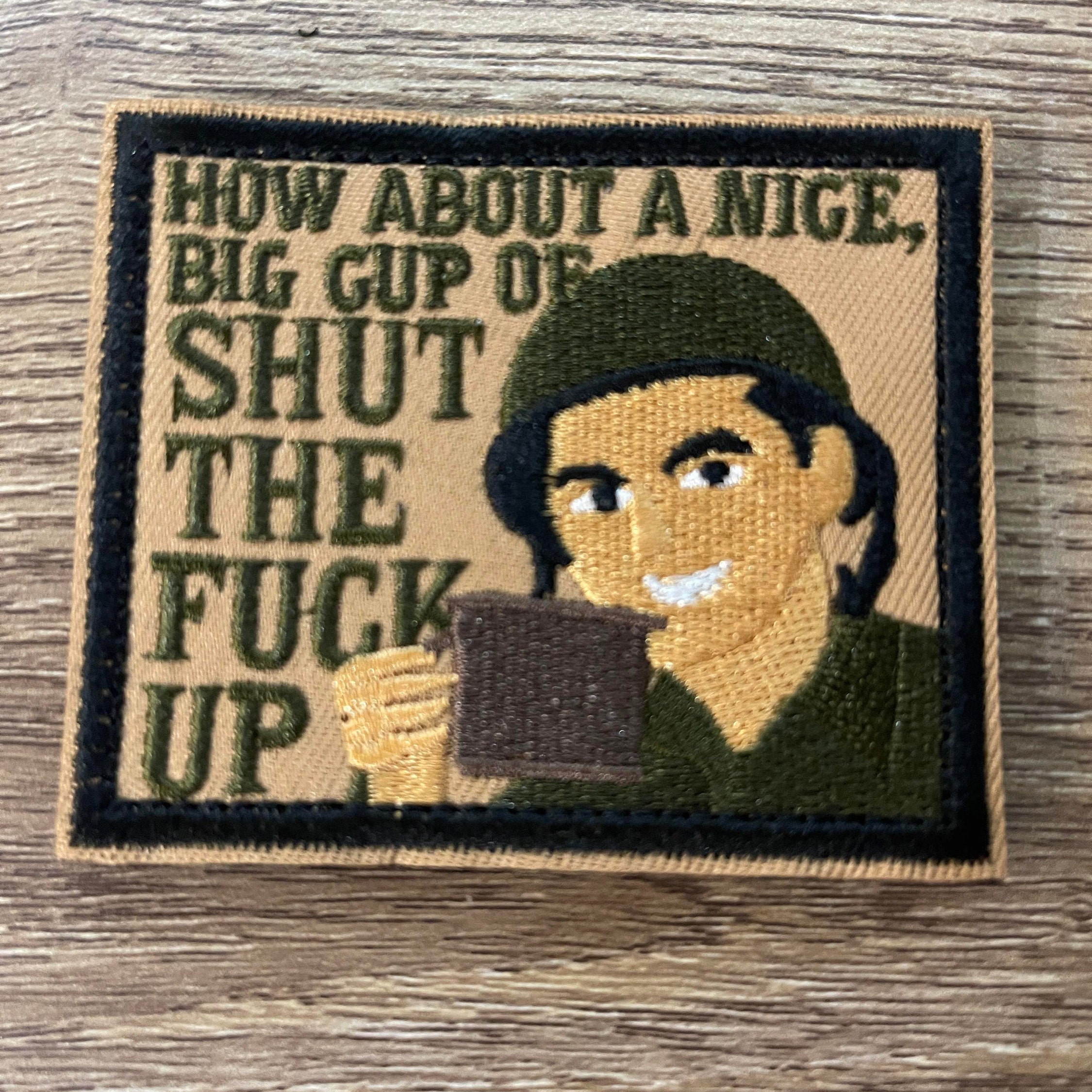 Shut Up Embroidery Etsy