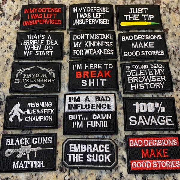 Funny Embroidered Patch Etsy