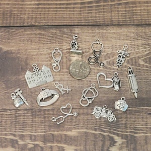 Themed Charm Bundle: Medical (14 pcs)