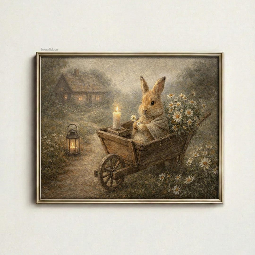 Bunny Wall Art Sign | Farmhouse Spring Easter Decor - Etsy