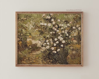 Vintage Farmhouse Wall Decor Landscape Painting | Country Art Print | PRINTABLE