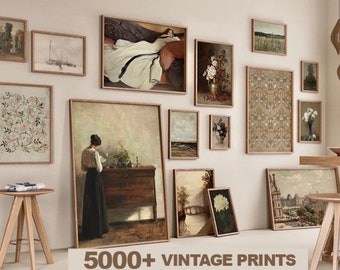 5000+ Vintage MEGA BUNDLE Printable Wall Art, Gallery Wall Art, Eclectic Gallery Set, Maximalist Prints, Eclectic Trendy Prints