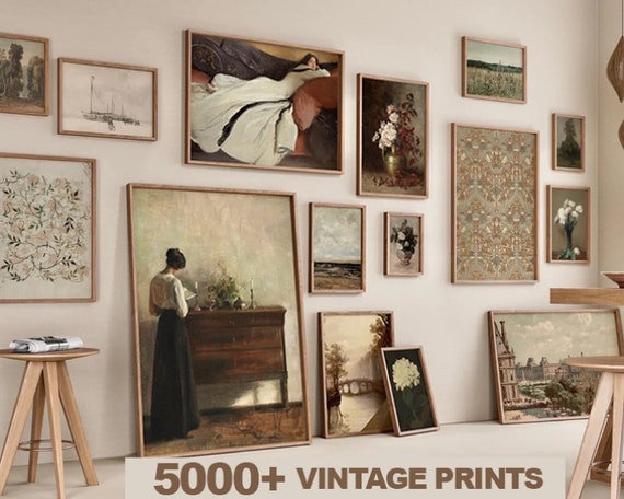 5000+ Mega Bundle Wall Art, Gallery Wall Art, Printable Wall Art, Eclectic Gallery Set, Maximalist Wall Art, Trendy Vintage Prints