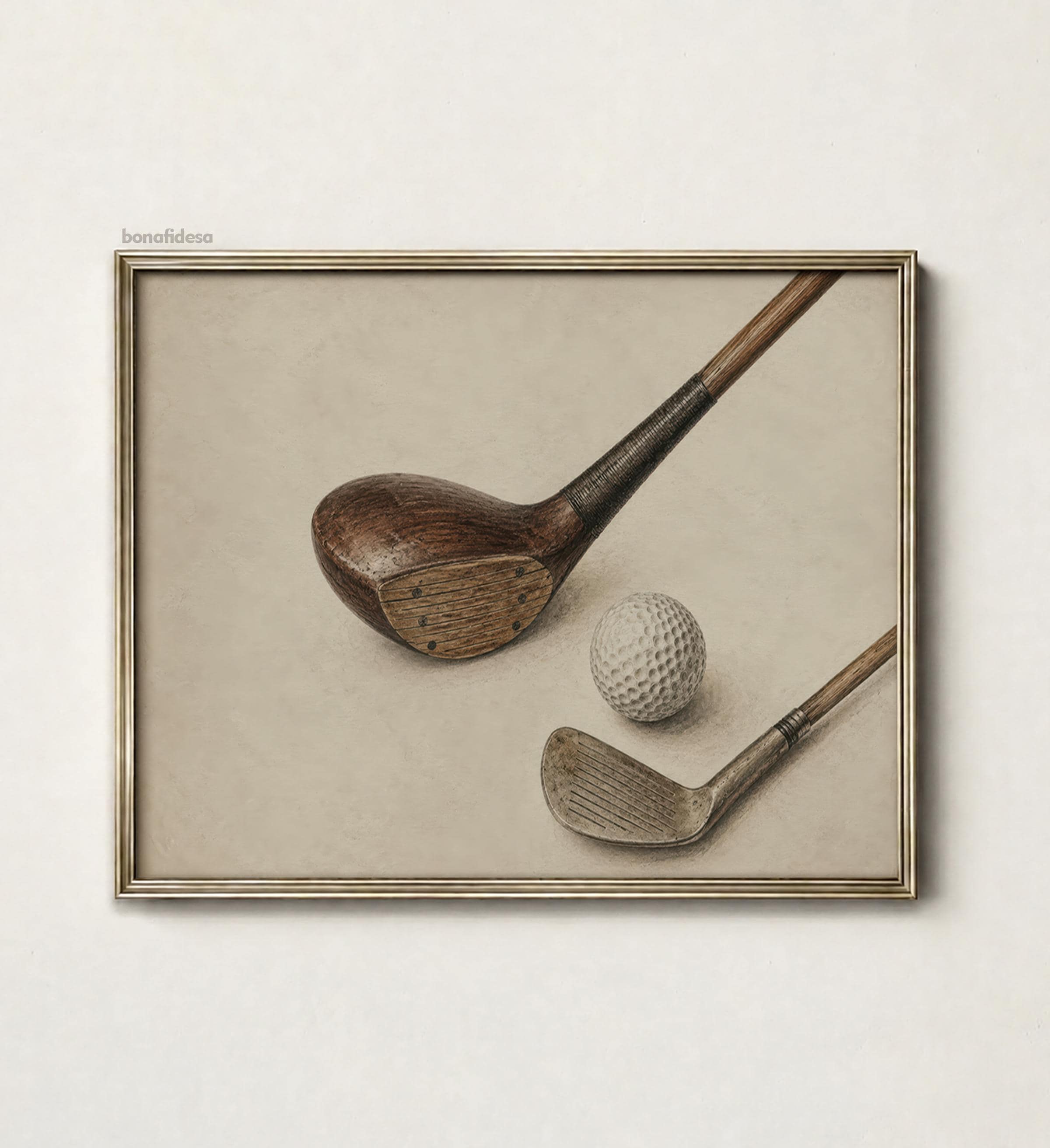 ヴィンテージ ゴルフ 壁掛け 置き物 インテリア ゴルフクラブ 壁掛け アンティーク Hickory Golf Wall Decor: Vintage