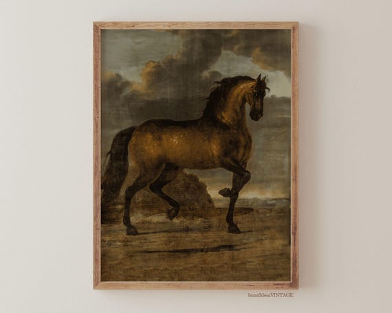 Horse Wall Art, Vintage Horse Print, Printable Wall Art, Farmhouse Wall Art, Digital Wall Art, Printable Vintage Print