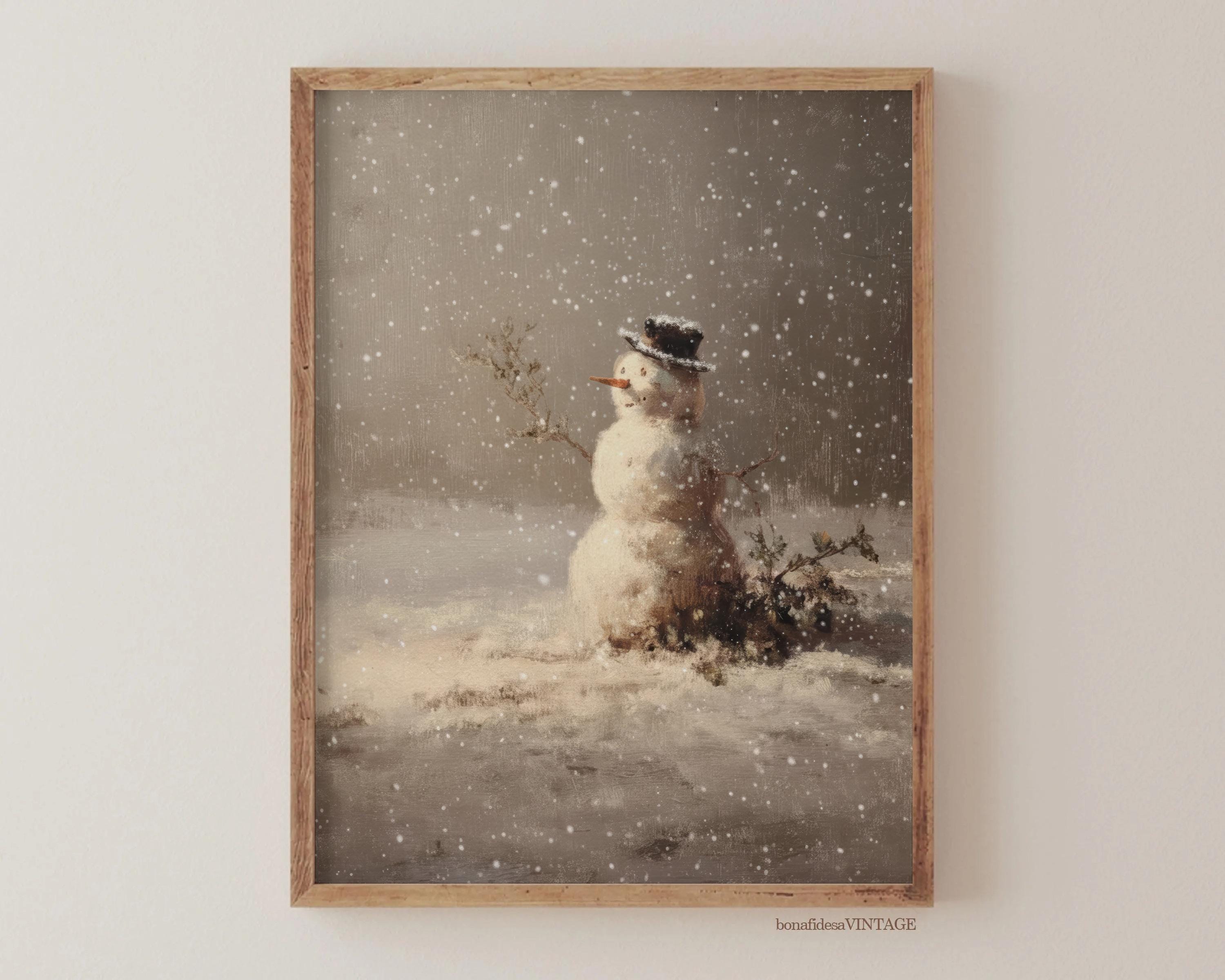 人物画　油絵　ハンドメイド　手書き　アンティーク　レトロ　冬 アンティークウィンター - Etsy 日本