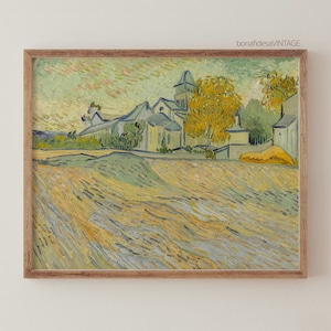 Van Gogh Druck | Landschaftsdruck, Van Gogh Poster, Museum Ausstellungsplakat, Van Gogh Gemälde, Museumswandkunst, modernes Wohndekor
