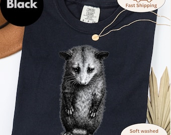 Opossum Shirt Cute Opossum Graphic Tee Wildlife Animal Lover Gift Funny Possum Lover Shirt Unique Nature Animal Tee