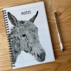 Donkey Notebook / Notepad / Donkey Gifts / Gifts for donkey lovers
