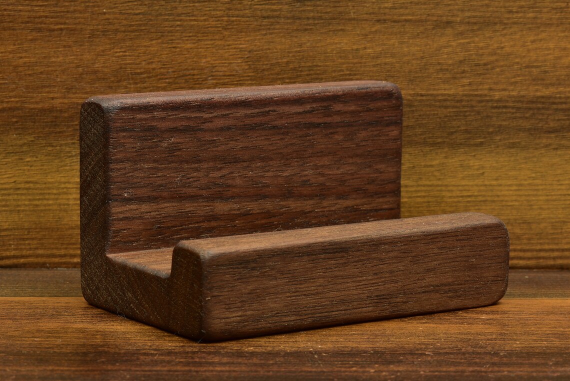Small Wood Tile Stand Made From Solid Walnut. This Holder is Etsy