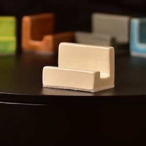 Handcrafted Ceramic Display Stand for Miniature Tiles - Small Roseville Pottery Stand - USA Made