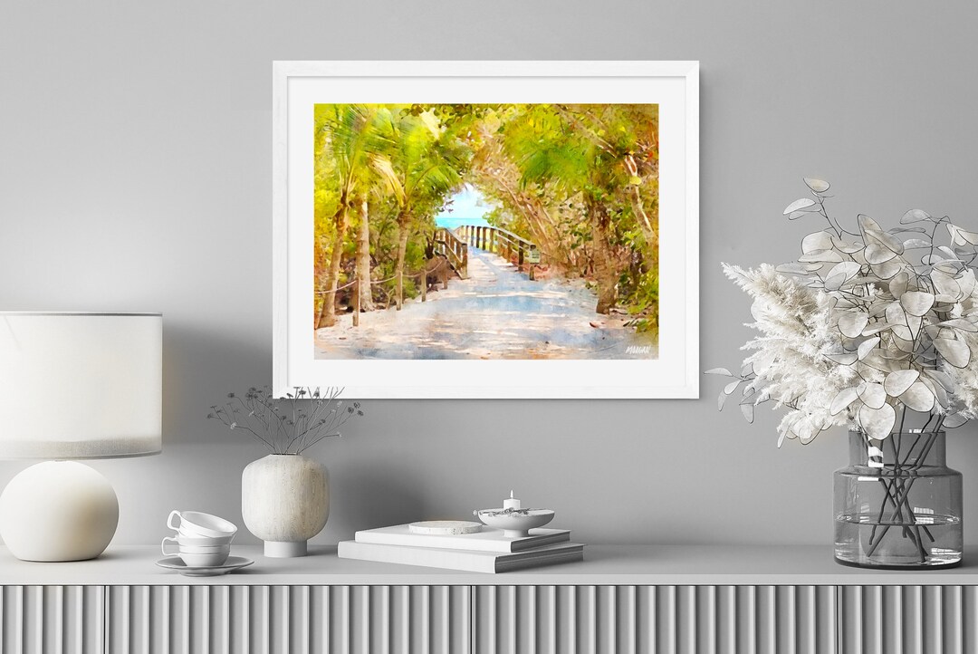 Sanibel Island Beaches Artwork, Algiers Beach Florida Art Prints