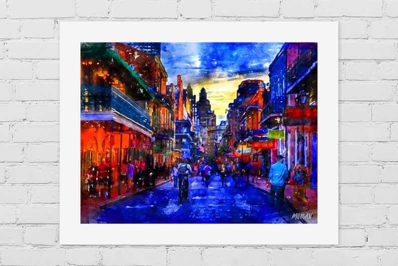 Bourbon Street in New Orleans Art Prints Canvases of New Etsy