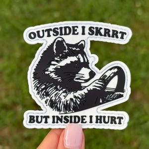 Inside I Hurt Meme Funny PVC Morale Patch