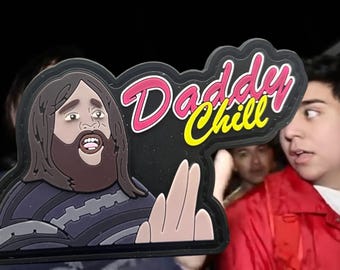 Daddy Chill Meme Lustiger PVC Moral Aufnäher