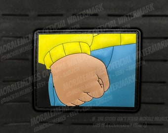 Fist Meme Funny PVC Morale Patch