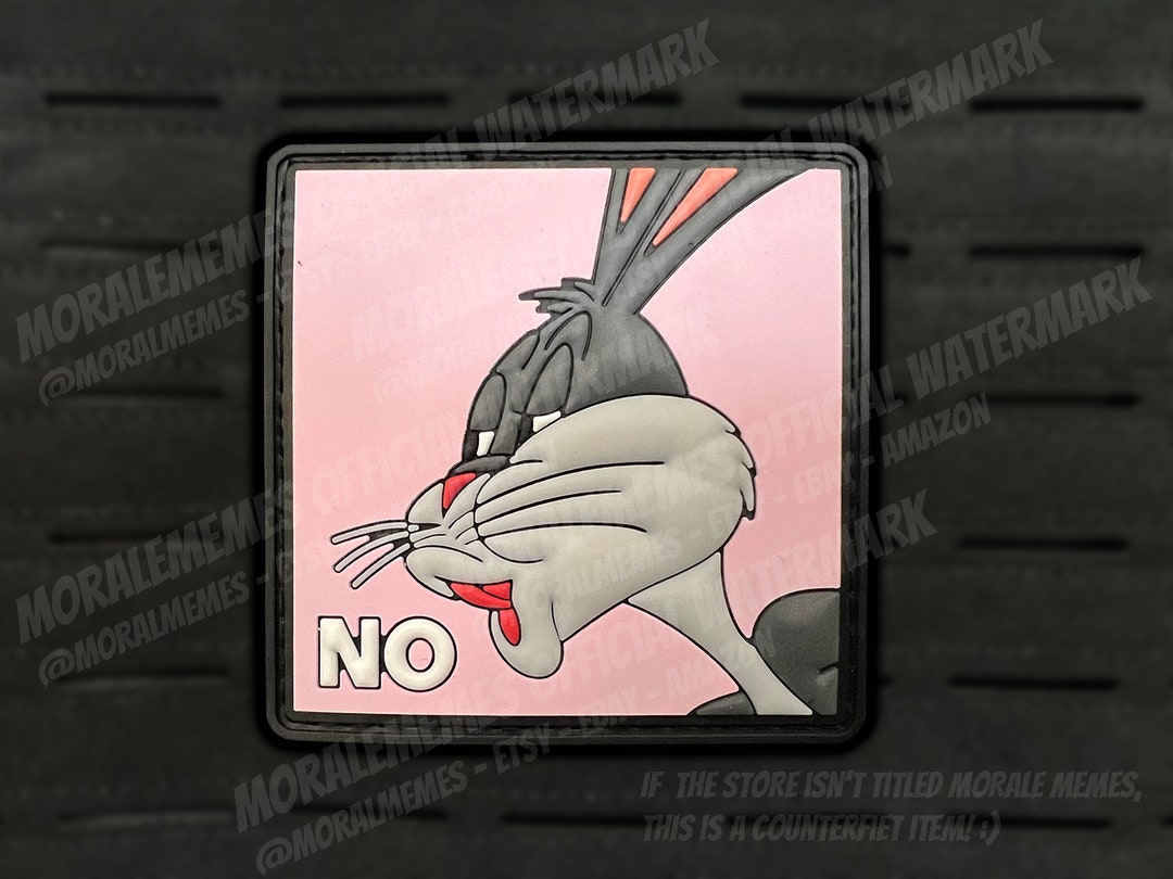 No Meme Funny PVC Morale Patch Etsy