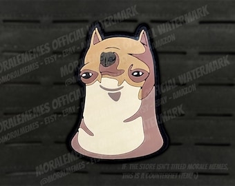 Suspicious Chihuahua Meme Funny PVC Morale Patch