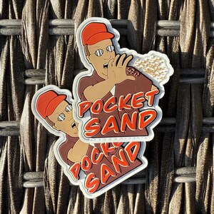 Pocket Sand Label Pocket Sand Meme Funny 3D Rubber PVC Morale Patch for Bags, Hats ...