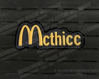 McThicc Funny PVC Morale Patch