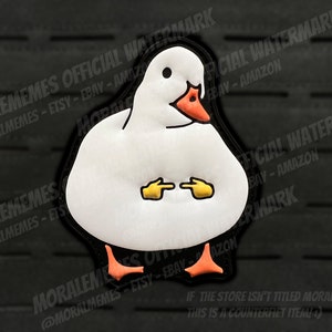Shy Duck Meme Funny PVC Morale Patch