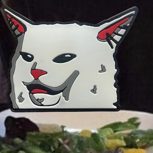 Table Salad Cat Meme Funny PVC Morale Patch