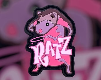 Ratz Meme Lustiger PVC Moral Aufnäher