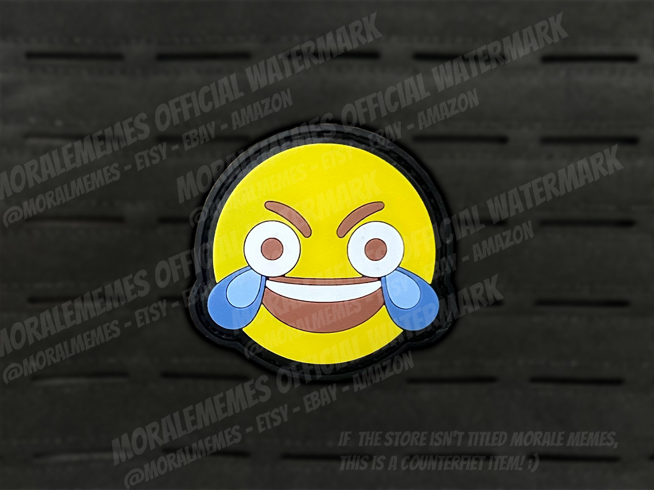 Laughing Crying Meme Funny PVC Morale Patch