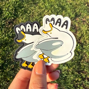 AAAA Bird Meme Funny 3D Rubber PVC Morale Patch for Bags, Hats, Jackets, and Vests