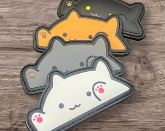 Patch drôle de moral en PVC avec meme chat mignon