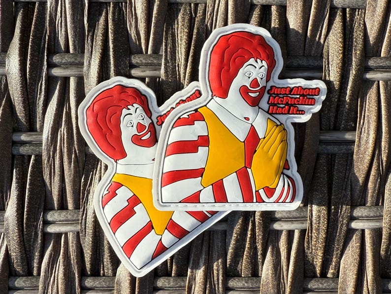 Just Fun Hat It Meme Lustiger 3D Rubber PVC Moral Patch für Taschen, Hüte, Jacken und Westen Bild 5
