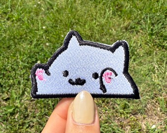 Cute Cat Meme grappige opstrijk-/naaiborduurpatch