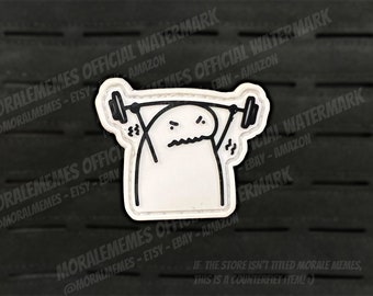 Gym Motivation Meme Lustiger PVC Moral Aufnäher
