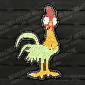Dumb Anime Chicken Meme Funny PVC Morale Patch