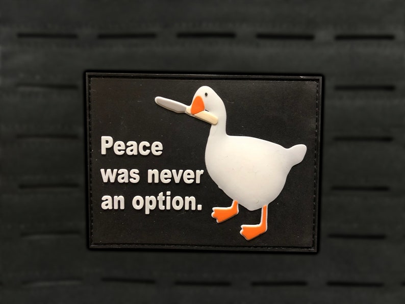 Peace Was Never An Option PVC Morale Patch 