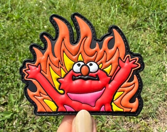 Hell Fire Hellmo Meme Funny PVC Morale Patch